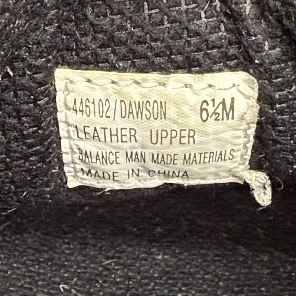 ID‎ Required Y2K Chunky Oxfords Mens 6.5 Black Dawson Leather Square Toe